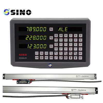 Bom preço SINO medidor linear de vidro cinzento da escala da linha central 1um do Readout de Digitas DRO 3 on-line