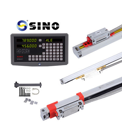Bom preço SINO SDS6-2V DRO 2 eixo leitura digital com metal LED kits dois linear encoder lineares para moagem máquina de torno on-line