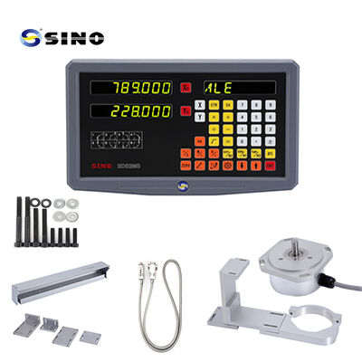 SINO SDS 2MS Kit de leitura digital (DRO) de dois eixos com balanças magnéticas para fresadoras