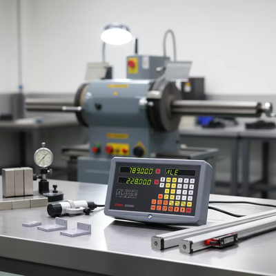 Bom preço Sistema de leitura digital de 2 eixos para fresadoras com resolução de 0,005 mm e sinal TTL / EIA-422-A on-line